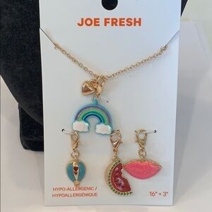 💐5/25 Joe fresh 4 charm interchangeable rainbow lips
